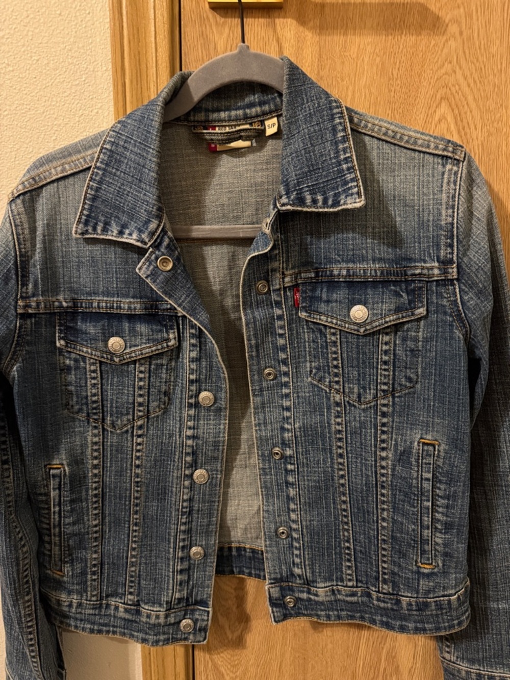Levi's Light Blue Denim Jacket with Red Tab